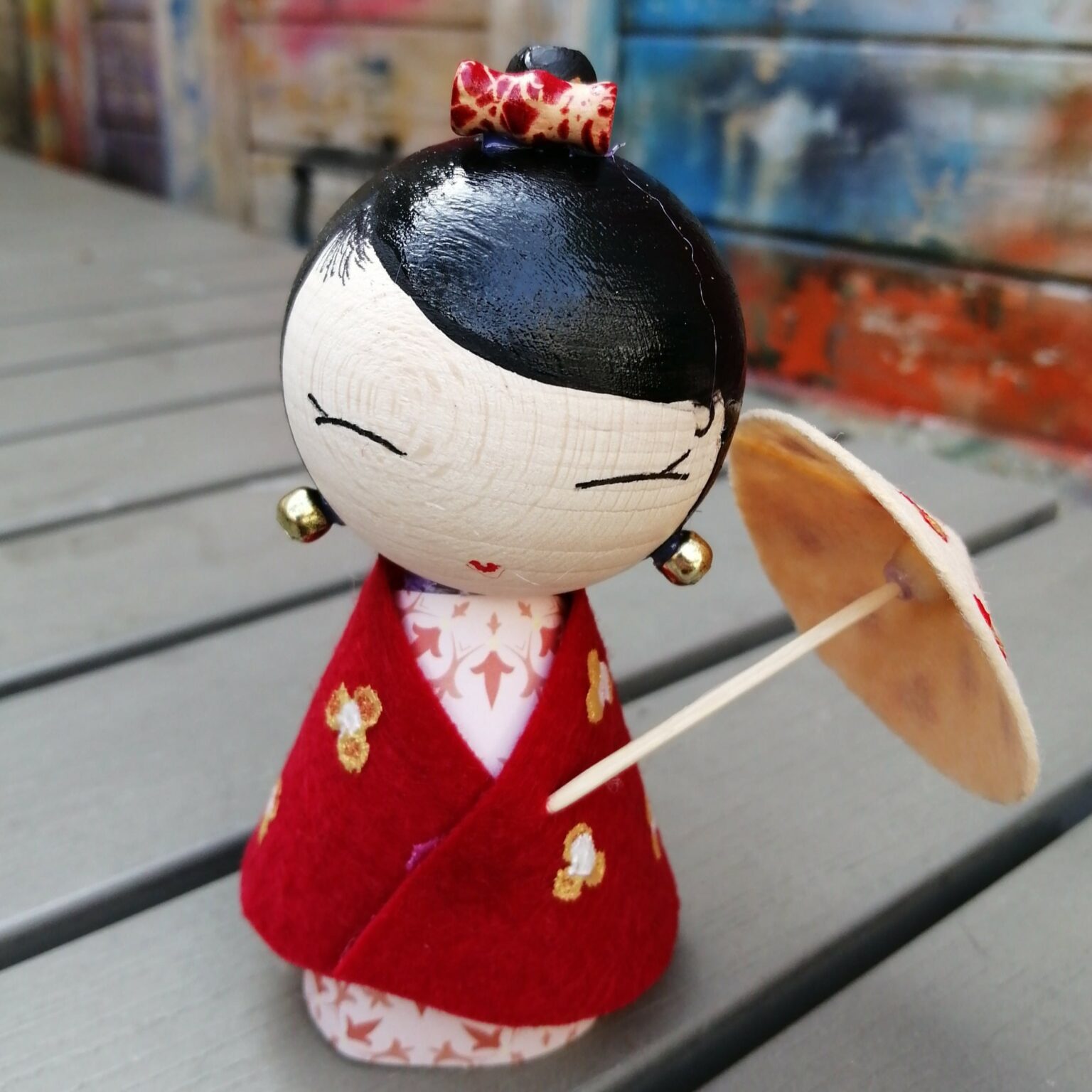 atelier kokeshi en bois