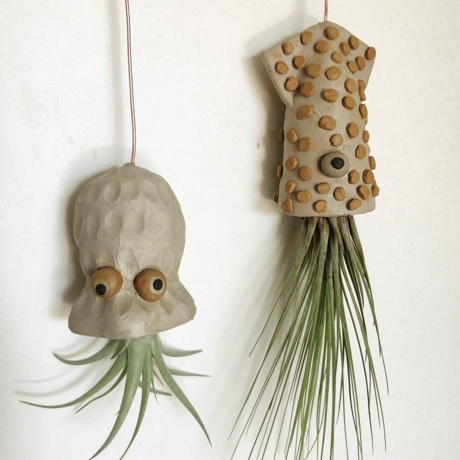 tentaculaire modelage en argile naturelle support de plante